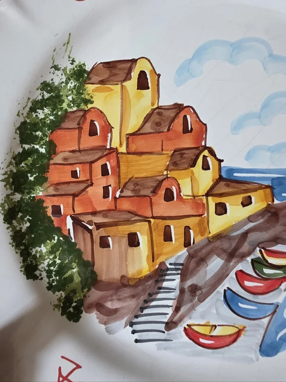 Cerasella Il Fornaio Sicilia 2014 Hand Painted Italian Ceramic Plate 10